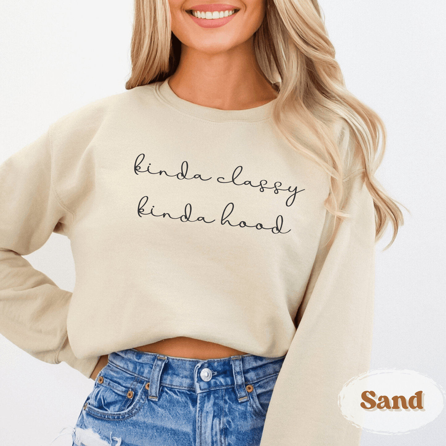 Kinda Classy Kinda Hood Hoodie – Funny Cozy Graphic Sweatshirt