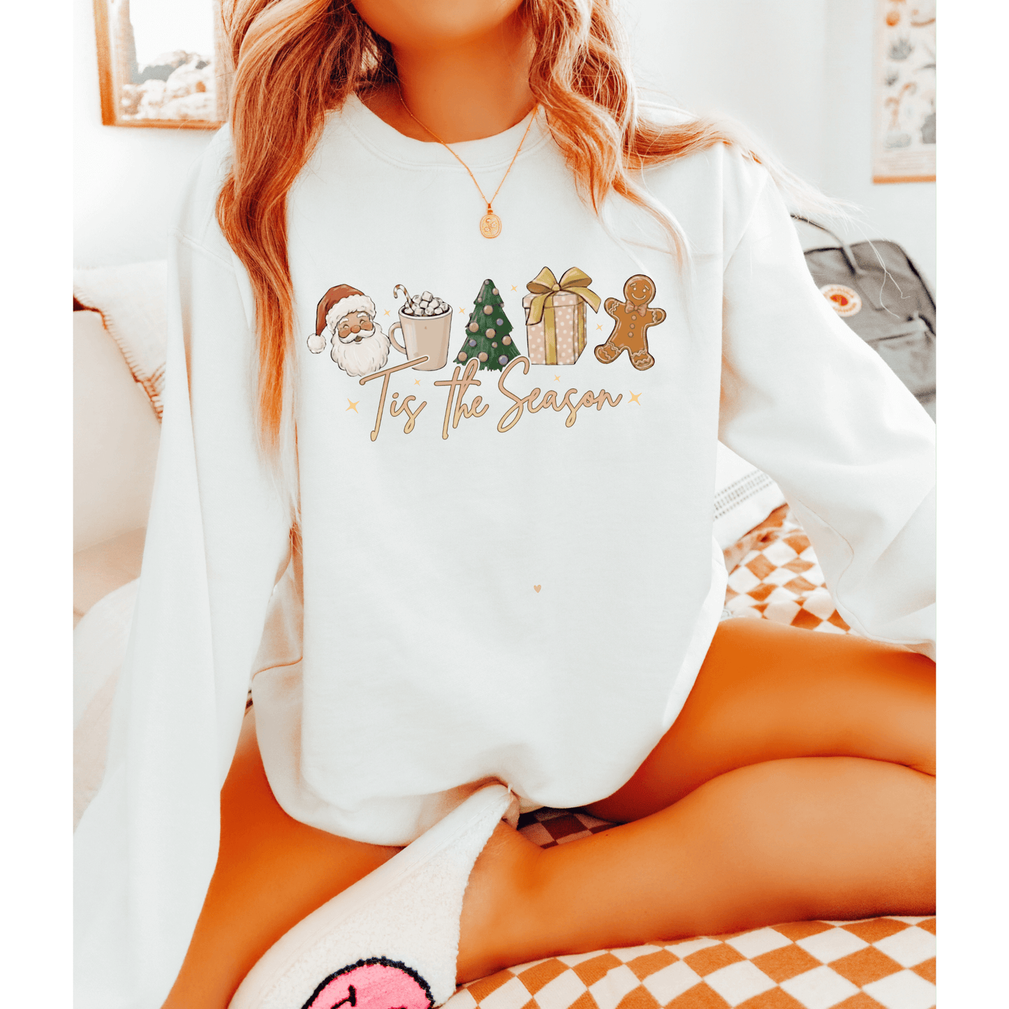 Tis The Season Christmas Sweatshirt – Vintage Holiday Vibes