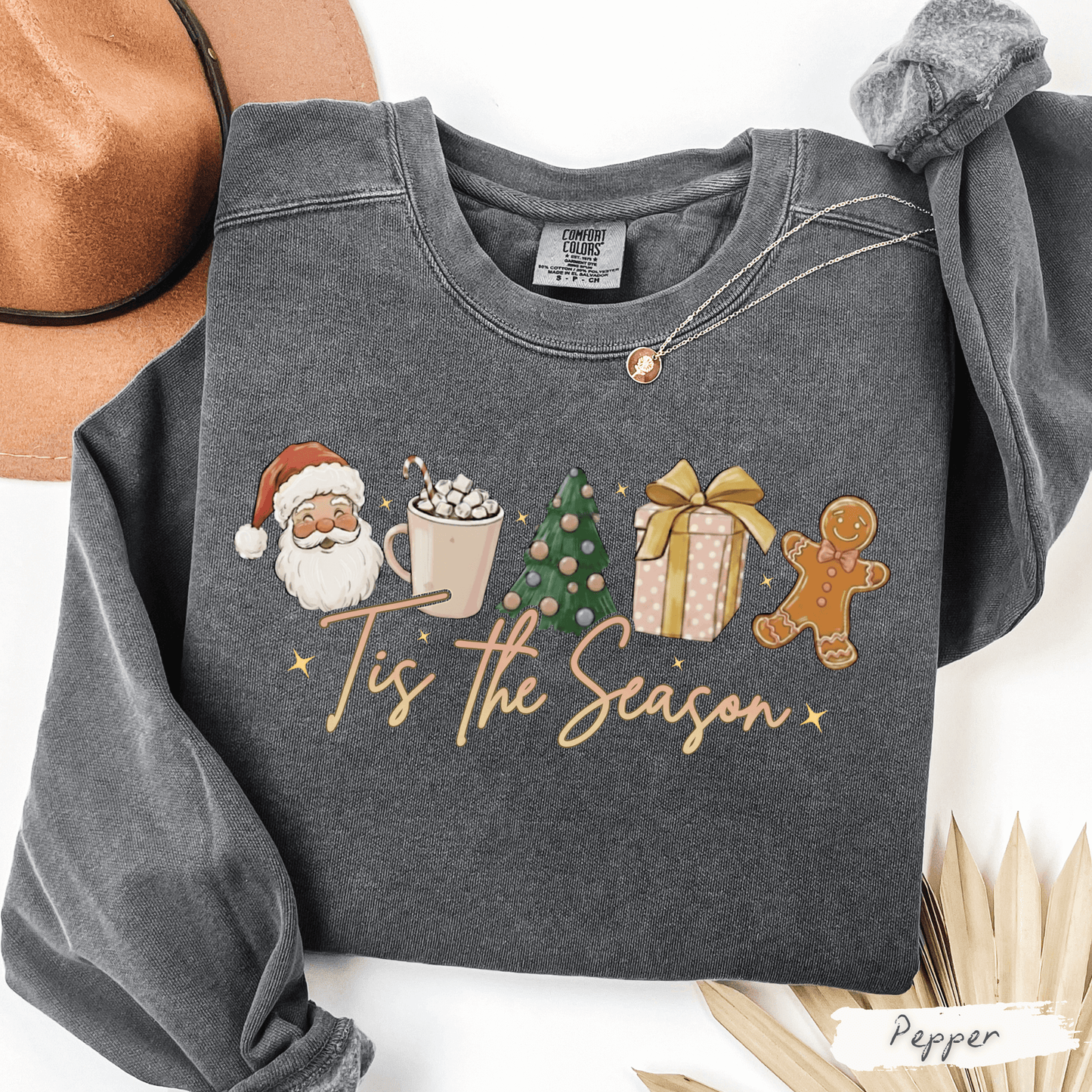 Tis The Season Christmas Sweatshirt – Vintage Holiday Vibes