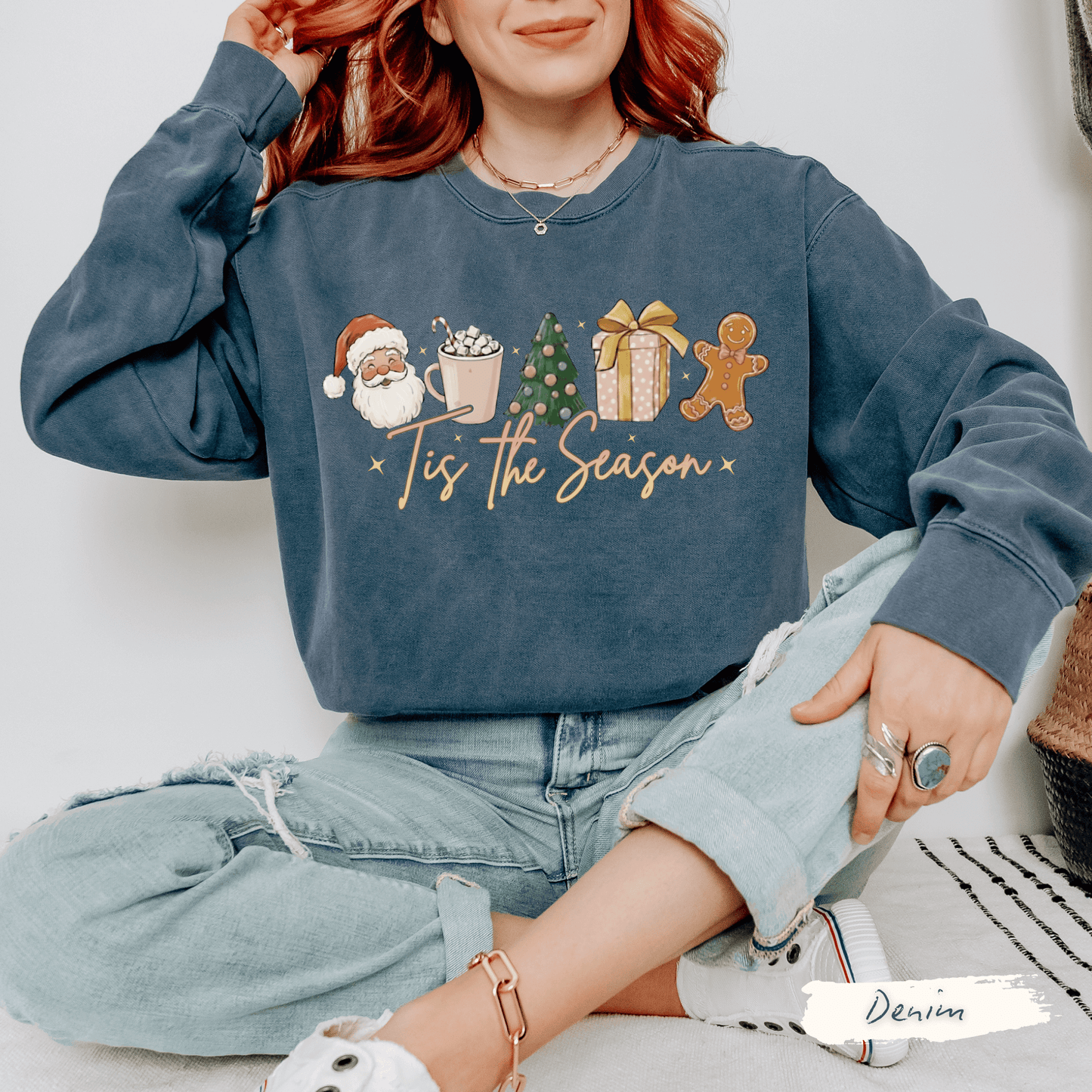 Tis The Season Christmas Sweatshirt – Vintage Holiday Vibes