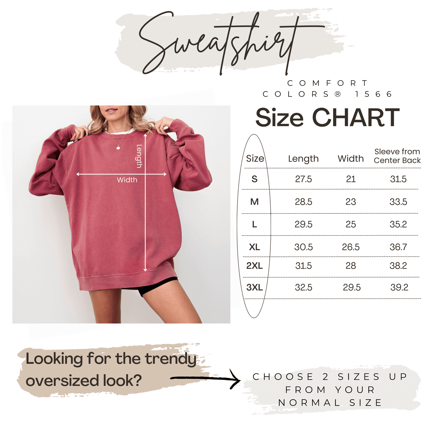 Holiday Graphic Comfort Colors Sweatshirt for Women – Cozy Vintage Christmas Crewneck