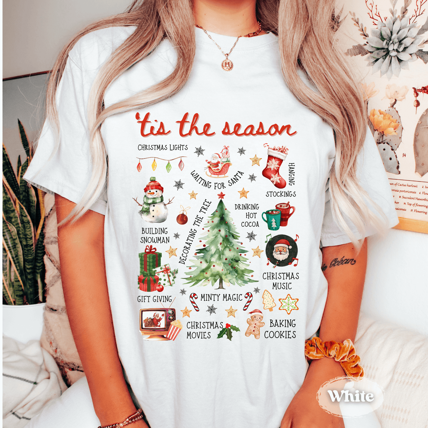 Tis the Season Holiday Activities Shirt – Comfort Colors Christmas Tee