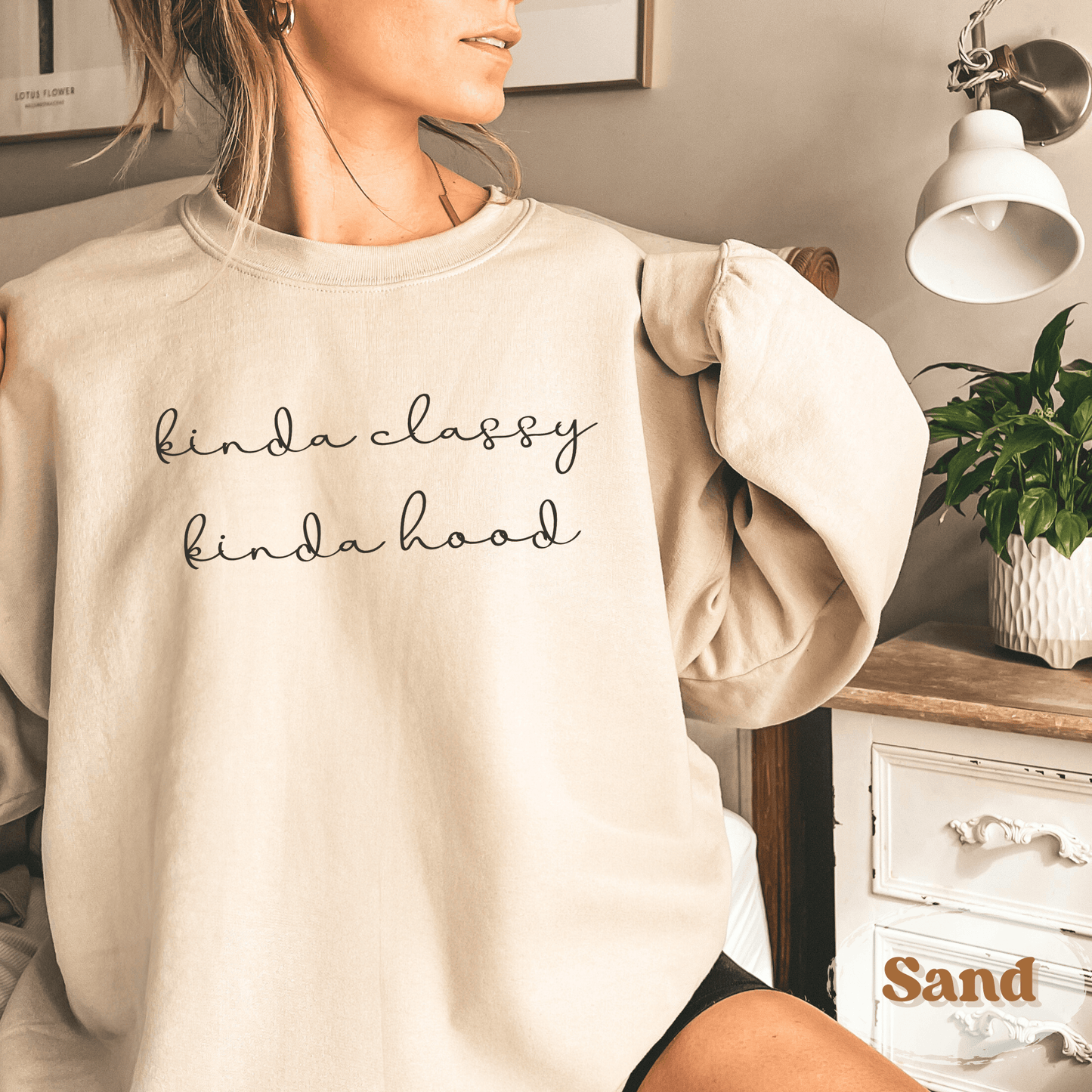 Kinda Classy Kinda Hood Hoodie – Funny Cozy Graphic Sweatshirt