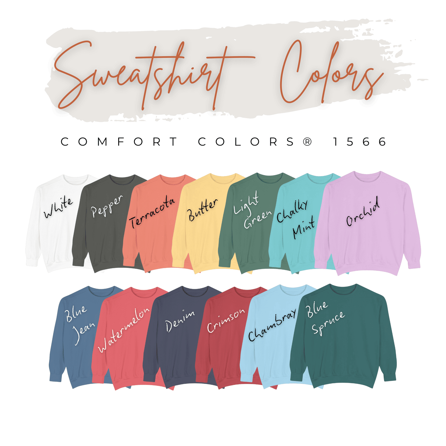 Holiday Graphic Comfort Colors Sweatshirt for Women – Cozy Vintage Christmas Crewneck