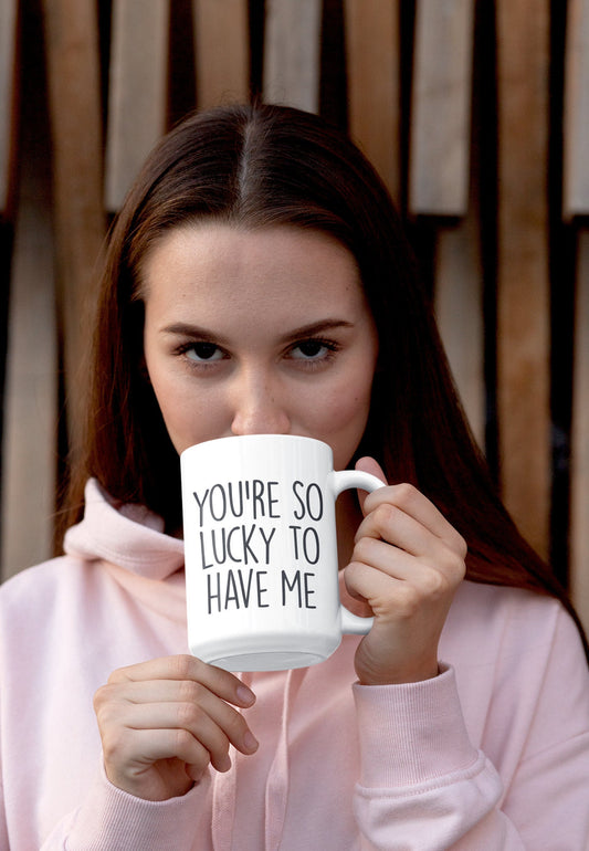 Qué suerte tienes de tenerme: un divertido regalo de San Valentín y cumpleaños para él