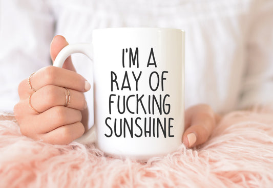 Taza "Soy un Rayo de Sol" - Divertida y sarcástica | Un regalo atrevido para los amantes del café