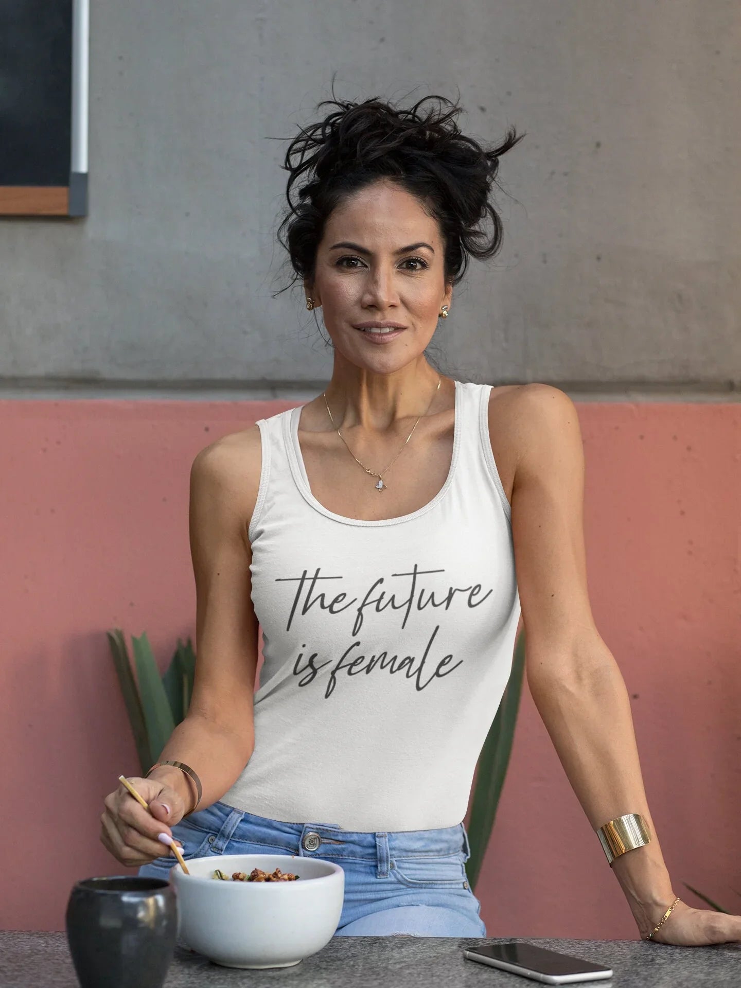 The Future Is Female Tank Top – Bold Feminist Graphic Tee - Zazations