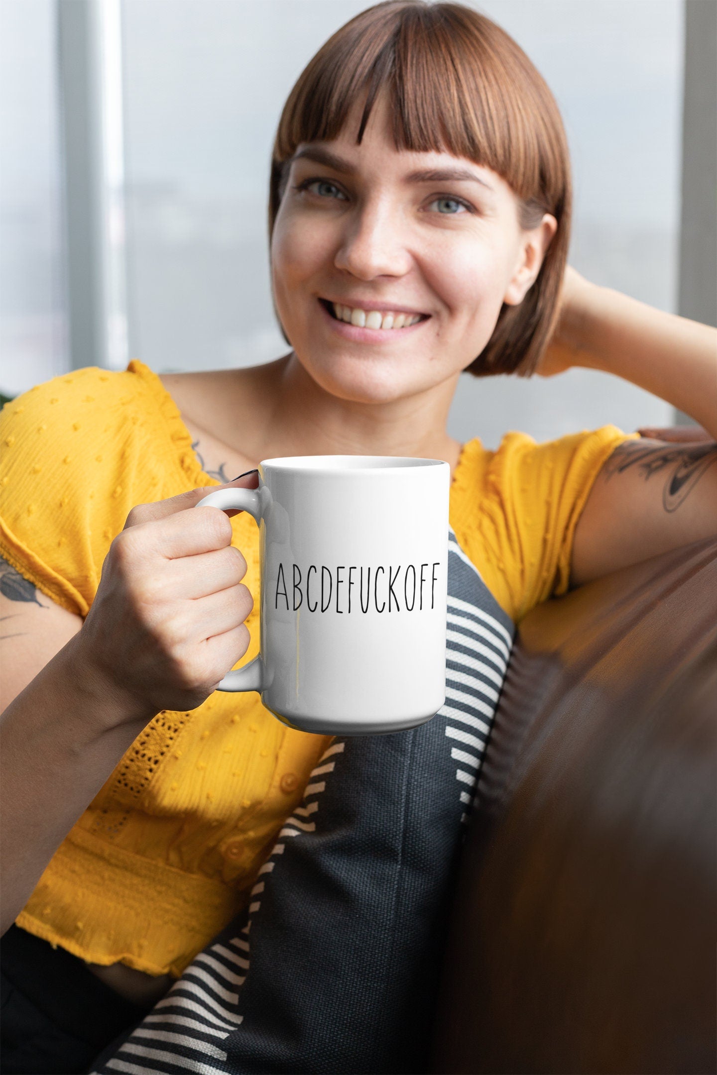 Taza de café ABCDEFUCKOFF: un regalo divertido y travieso