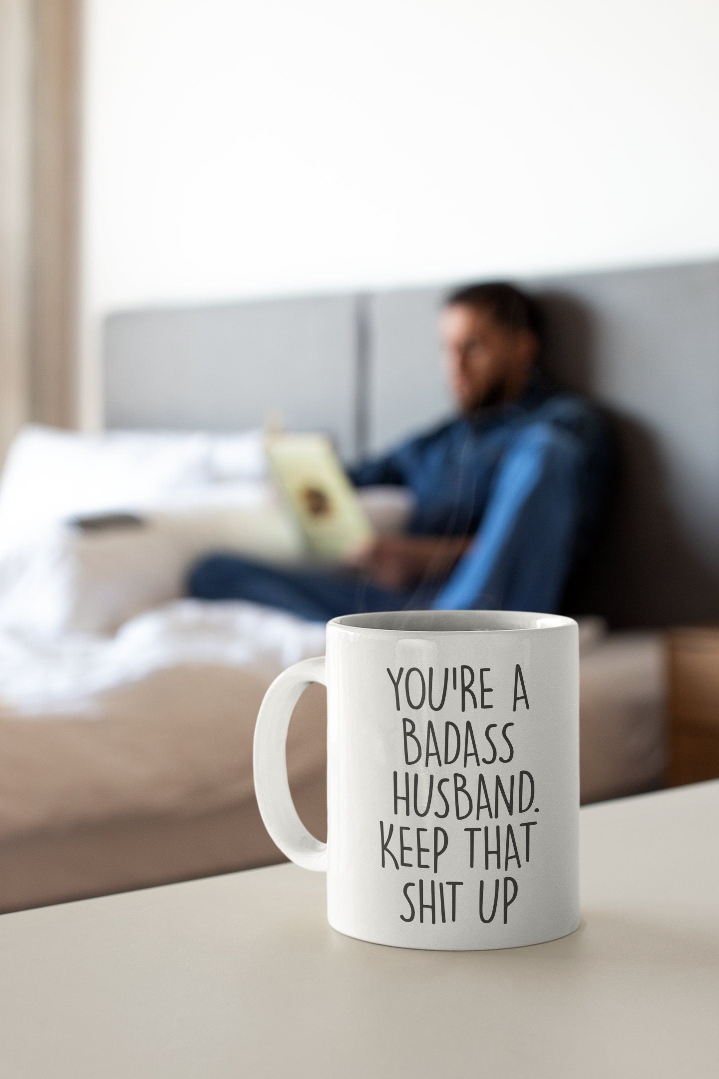 Eres un marido genial. Sigue así – Taza divertida para marido