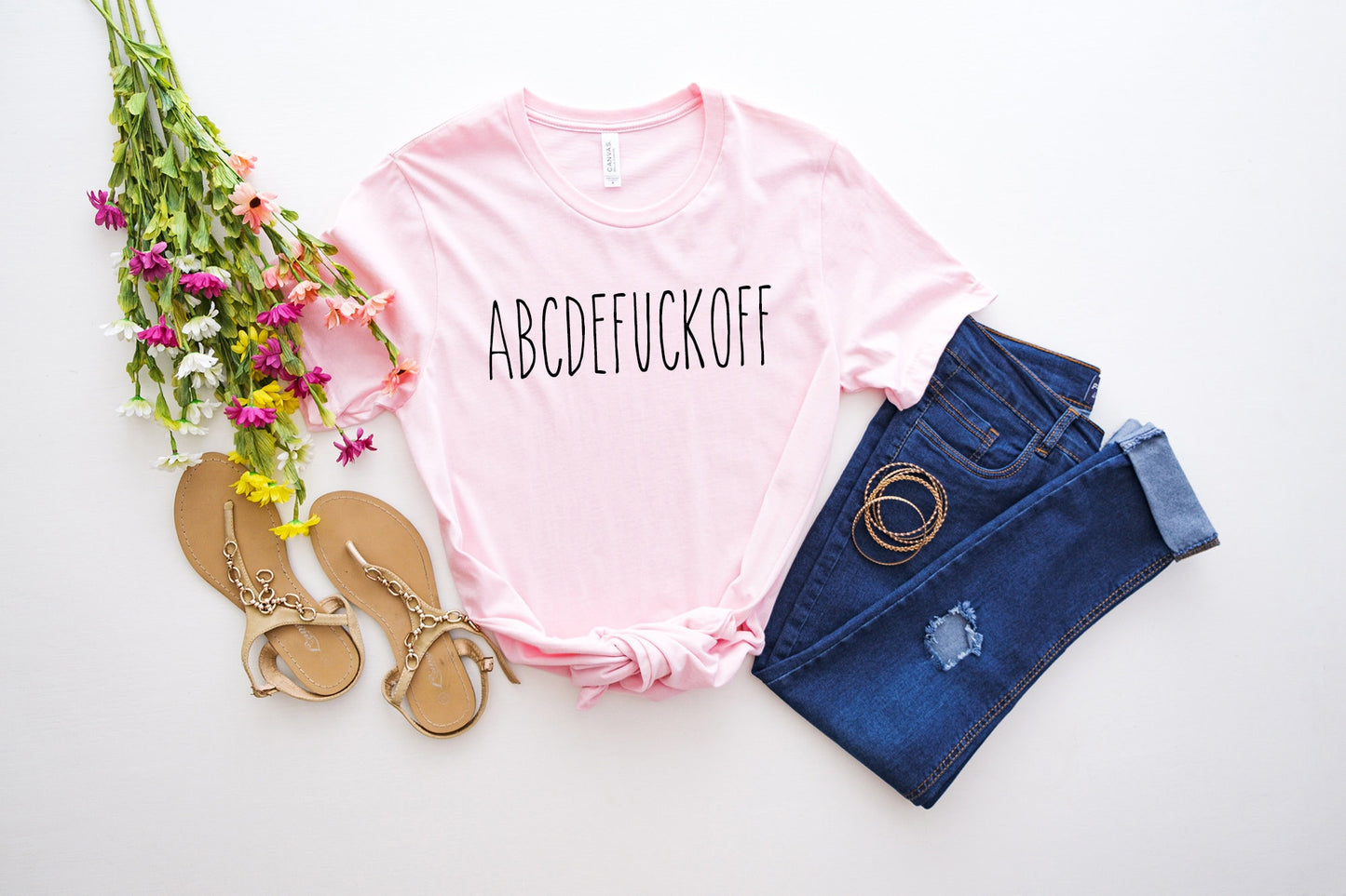 Camiseta ABCDEFUCKOFF: un regalo divertido y travieso para él o ella | Camiseta atrevida para cumpleaños o festividades