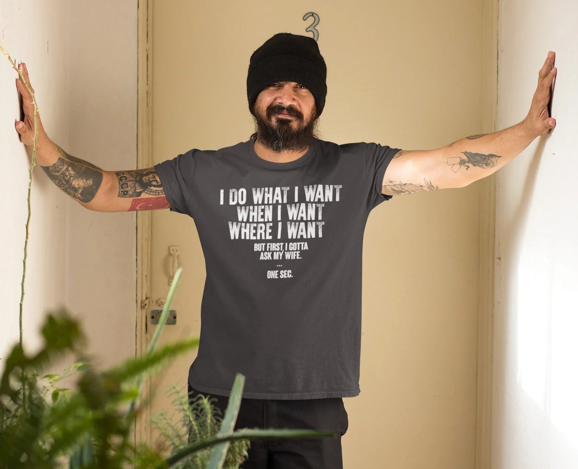 I Do What I Want After I Ask My Wife T-Shirt – Funny Husband Gift - Zazations