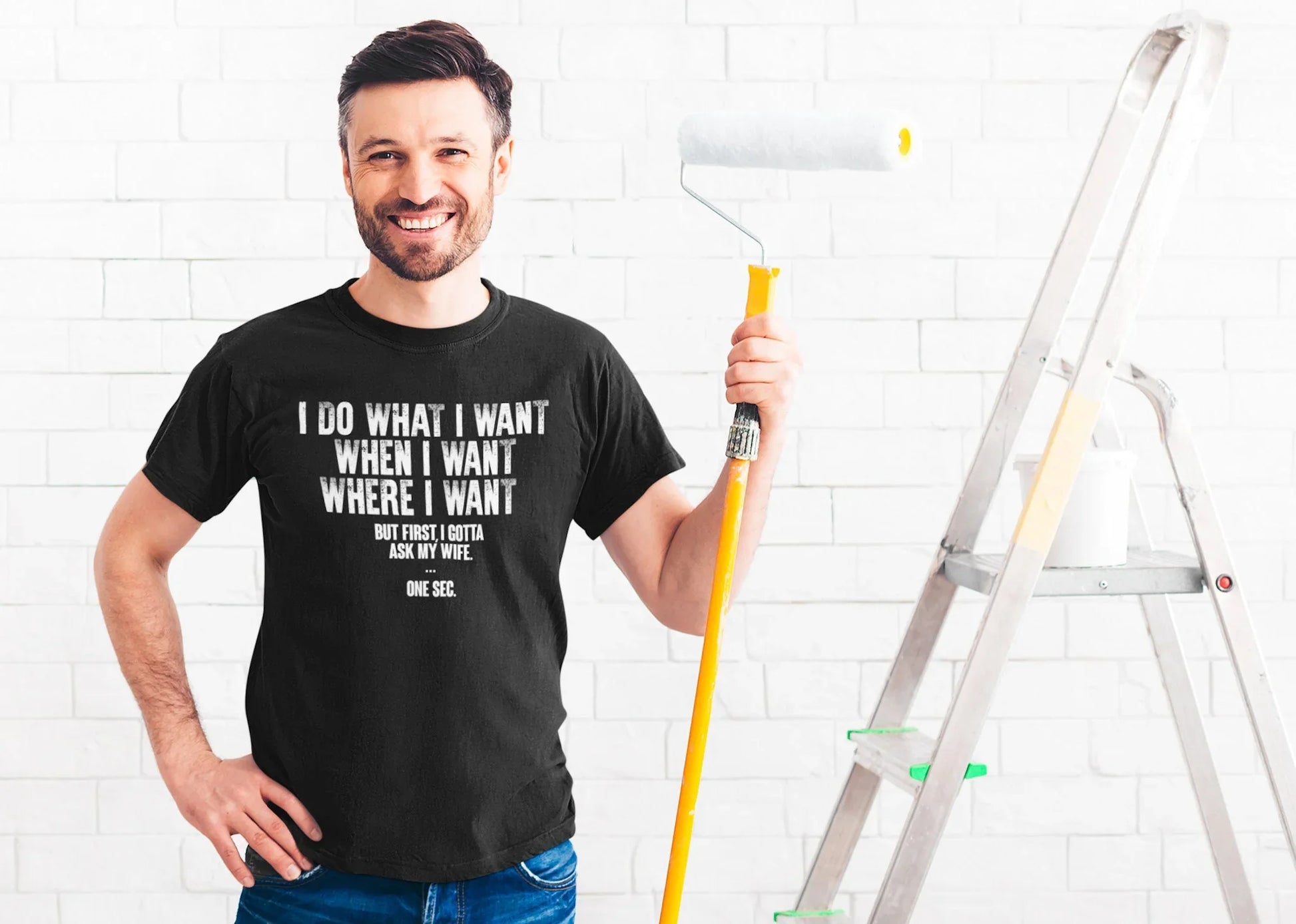 I Do What I Want After I Ask My Wife T-Shirt – Funny Husband Gift - Zazations