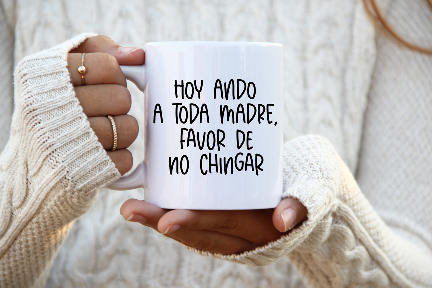 Taza Hoy Ando A Toda Madre – Taza de Café No Chingar