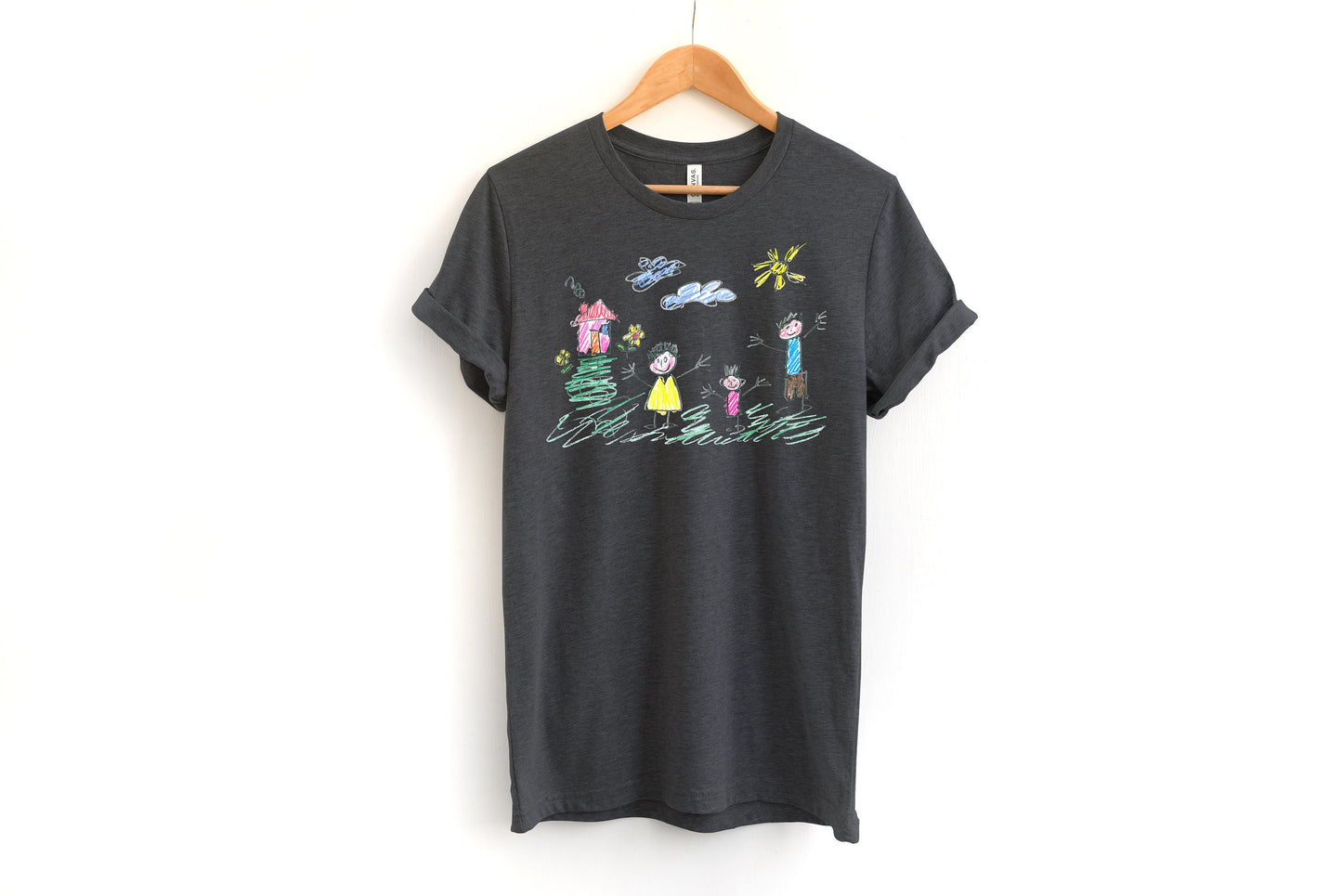 Camisa personalizada para papá con dibujo infantil