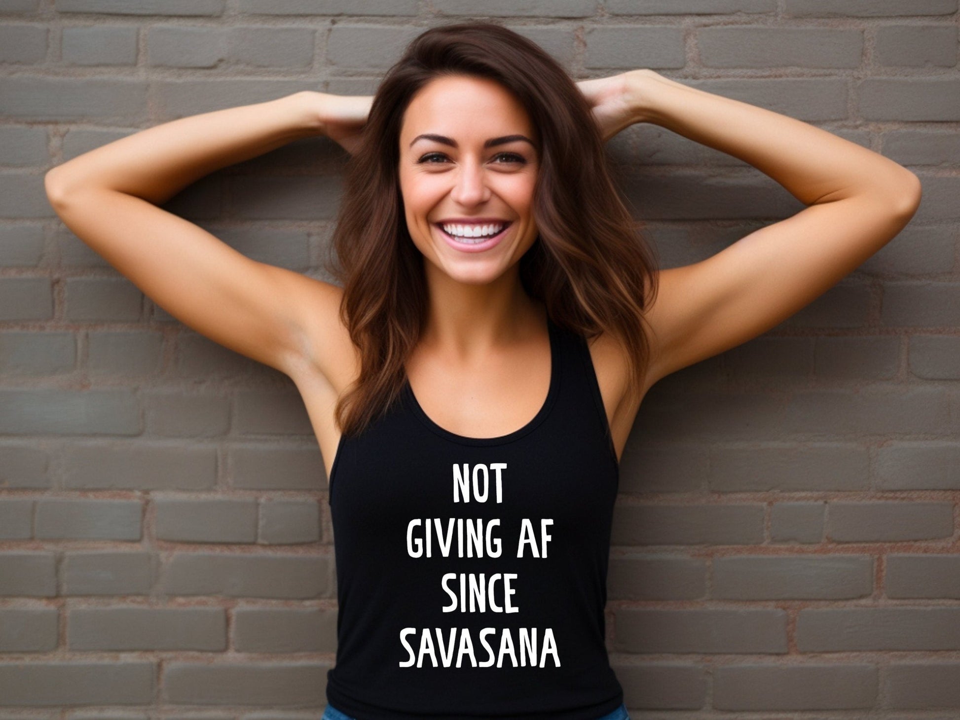 Not Giving AF Since Savasana Tank – Funny Yoga Gift for Her - by Zazations