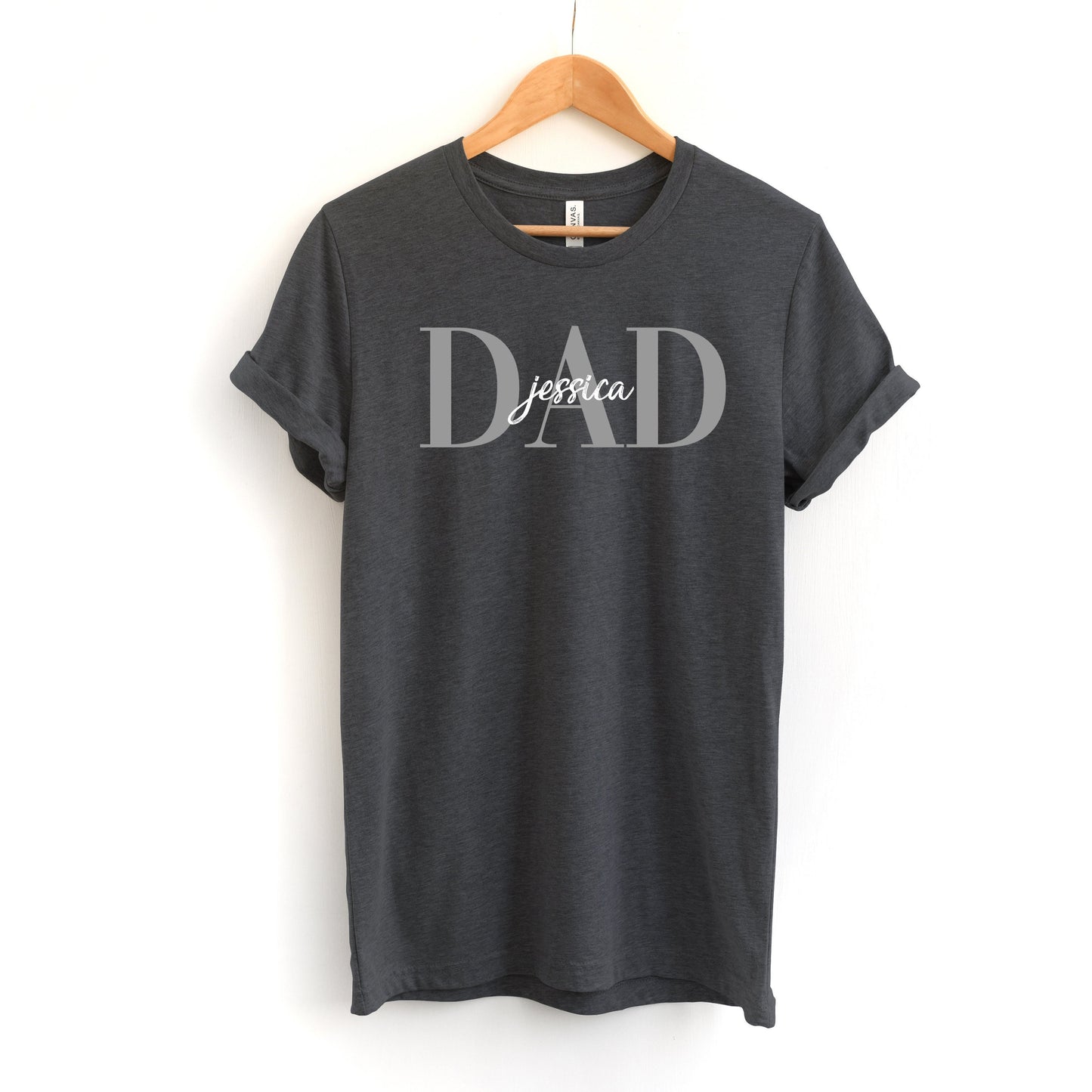Camiseta personalizada para papá: personalizada con los nombres de los niños