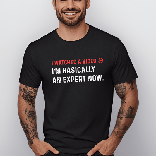 I Watched a Video Shirt – Funny BBQ Dad Tee, Husband Gift - T-Shirt by Zazations